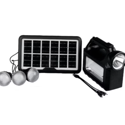 Kit Solar Lanterna 3 becuri cu panou solar portabil GD Lite GD-8017 Music