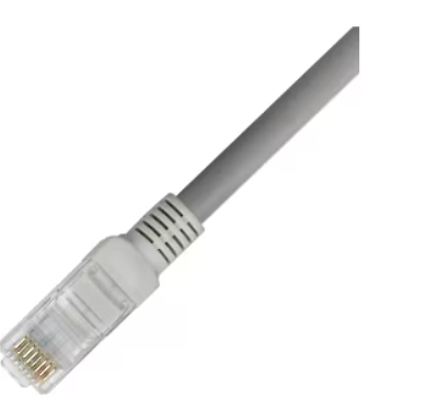 Cablu UTP 24AWG-4P, AT PERFORMANCE, Retea, Gri, Ethernet Cat 5e, 10M Lungime, Cablu Patch de Internet cu Mufa, Conector RJ45