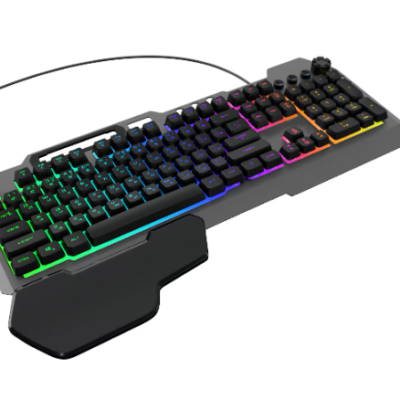 Tastatura Gaming Iluminata RGB Rainbow At Performance,720 USB, Neagra