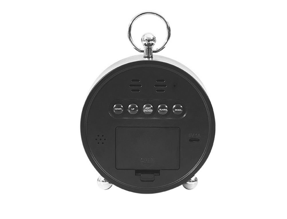 Ceas Digital AT PERFORMANCE®, de Masa sau Perete, cu Alarma, Snooze, Lumina LED, Mod Noapte, Control vocal, USB - Roz. - Casa, Gradina & Bricolaj - atMag.ro