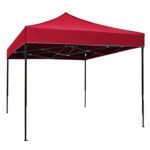 Cort tip Pavilion AT PERFORMANCE 3x3m , Prelata Impermeabila, Pliabil, Structura Metalica Solida, Pentru Curte, Gradina, Evenimente. - Rosu -  - atMag.ro