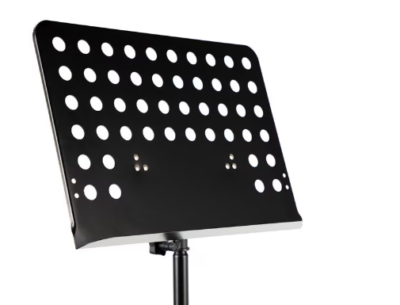 Stativ pentru Partitura, Inaltime Reglabila, Picioruse Antiderapante, Confectionat din Metal, Usor de Instalat si Depozitat, Negru - Suporturi si Stative - atMag.ro