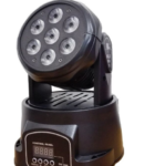 Proiector lumini Moving Head, 5 W x 7 LED, Negru, AT PERFORMANCE - Echipamente lumini - atMag.ro