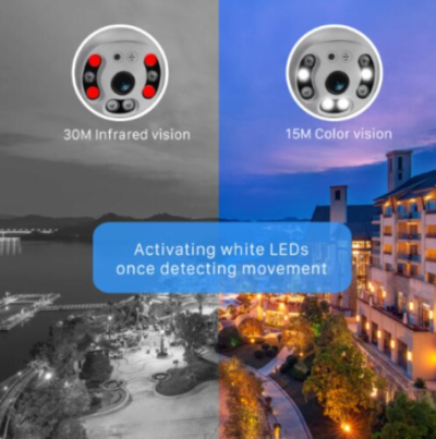 Camera Supraveghere, WiFi Night Vision 360°, Senzor De Miscare, At Performance, Pentru Exterior, Si Interior - Camere de supraveghere si accesorii - atMag.ro