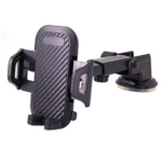 Suport auto universal pentru telefon, 360 ​​de grade, One hand, Ventuza cu adeziv, parpriz sau bord, spatiu pentru cablu alimentare telefon - Suporturi si Stative - atMag.ro