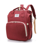 Rucsac 3-in-1 pentru bebelusi, cu spatiu pentru schimbat scutece pliabil integrat, At Performance, impermeabila, 39x30x18cm, Rosu - Genti bebelusi - atMag.ro