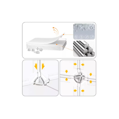 Dulap modular pentru copii, AT PERFORMANCE®, 8 rafturi, durabil, 76X37X147 cm, animalute, albastru - Mobilier camera copii - atMag.ro