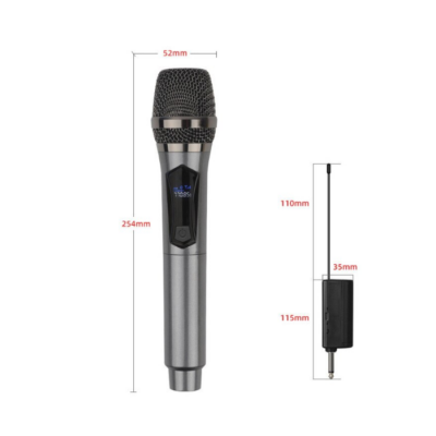 Set 2 microfoane, Wireless, AT PERFORMANCE®, Pentru Karaoke, Negru - Microfoane - atMag.ro