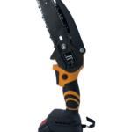 Fierastrau mini cu lant, AT PERFORMANCE®, 2 lanturi, 2 Baterii, 36V, Iluminare LED, Negru/Galben. - Coase electrice si Motocoase - atMag.ro