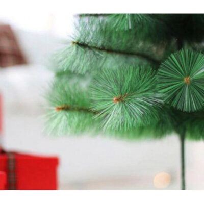 Brad artificial de Craciun AT PERFORMANCE®, tip pin, clasic, pentru interior/exterior, inaltime 210 cm, verde, suport metalic inclus. - Brazi artificiali de Craciun - atMag.ro