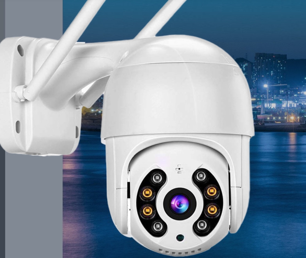 SET 2 x Camera de Supraveghere WIFI, AT PERFORMANCE®, 5MP, Exterior/Interior, Ultra HD 4K, 10X Zoom, Rotire 360°, Leduri Lumina, URMĂRIRE, Vedere Nocturna, Alarma. - BlackFriday - atMag.ro
