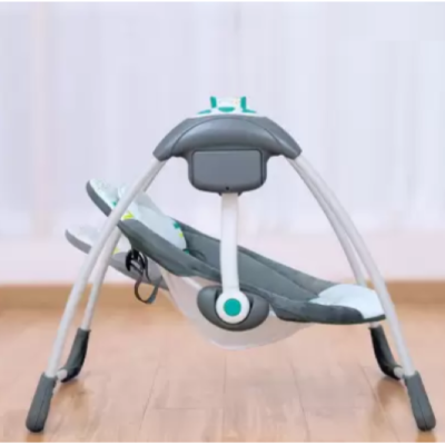 Leagan Electric de bebe, At Performance, Cu 7 melodii, 3 sunete naturale, 2 pozitii de reglare scaun, Albastru - Balansoare, leagane si hamace bebelusi - atMag.ro