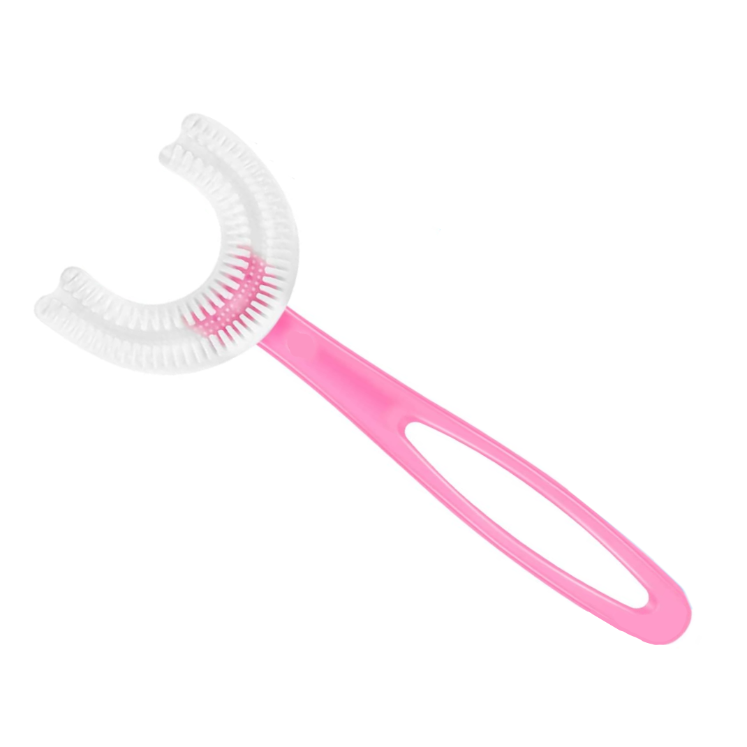 Periuta de dinti, circulare U-shape, pentru copiii de 2-12 ani, maner lung, roz - Igiena si ingrijire - atMag.ro Periuta de dinti, circulare U-shape, pentru copiii de 2-12 ani, maner lung, roz - Igiena si ingrijire - atMag.ro