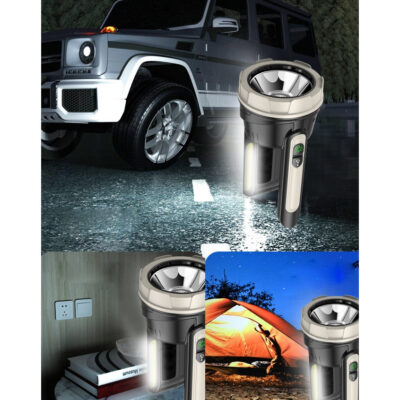 Lanterna, At Performance, proiector laterala cu LED de exterior, reincarcabila prin USB, maner confortabil, 30 W - Lanterne - atMag.ro