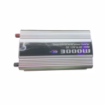 Invertor Auto AT PERFORMANCE cu Carcasa rezistenta din Aluminiu, Putere 3000W, Buton ON/OFF, Argintiu - Accesorii auto si intretinere - atMag.ro