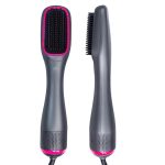 Perie de par electrica 3 in 1 AT PERFORMANCE®, pentru volum, coafare, uscare si indreptare rapida, Ceramica, Putere 1200W, Gri