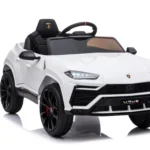 Mașinuță electrică Lamborghini Urus oficial licentiata, KIDOO, 37–96 luni, 12V 4.5Ah, 2 motoare 25W, telecomandă 2.4G, volan multifuncțional cu muzică, MP3, USB, TF, FM Radio