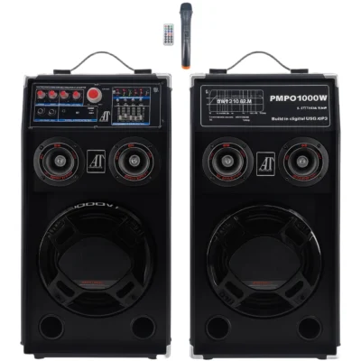 Sistem Audio Profesional AT-283 cu Bluetooth, USB, Radio FM și Karaoke – 1000W