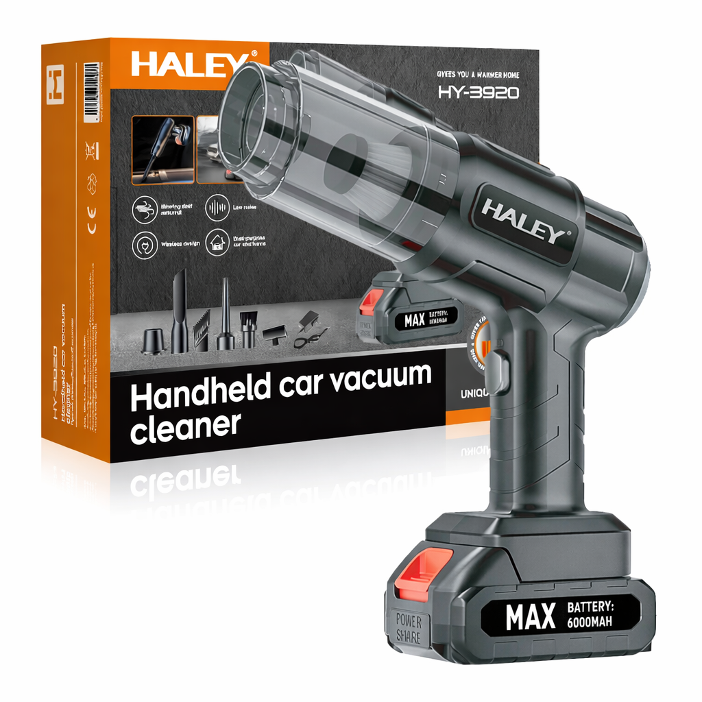 b64a06d6-14e1-4279-9614-3f4af31cc3ec Aspirator Auto Portabil Fără Fir Haley HY-3920 cu Acumulator - imagine 1