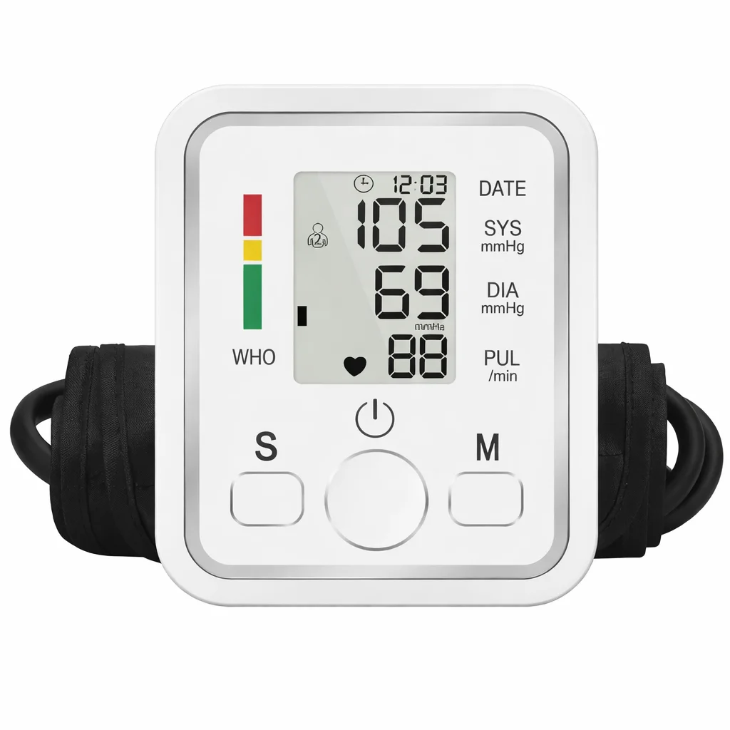 c36172b0-0b48-4f7e-a346-76a889dc5c0a Tensiometru Electronic de Braț Automat, Afișaj LCD, Măsurare Puls și Aritmie - imagine 1