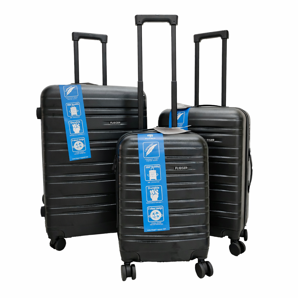 321a2e39-aef8-474e-9731-836ac56d1c89 Set 3 Valize AT PERFORMANCE®, ABS cu Roți 360° – Mare 73 cm, Medie 65 cm, Cabină 55 cm - imagine 1