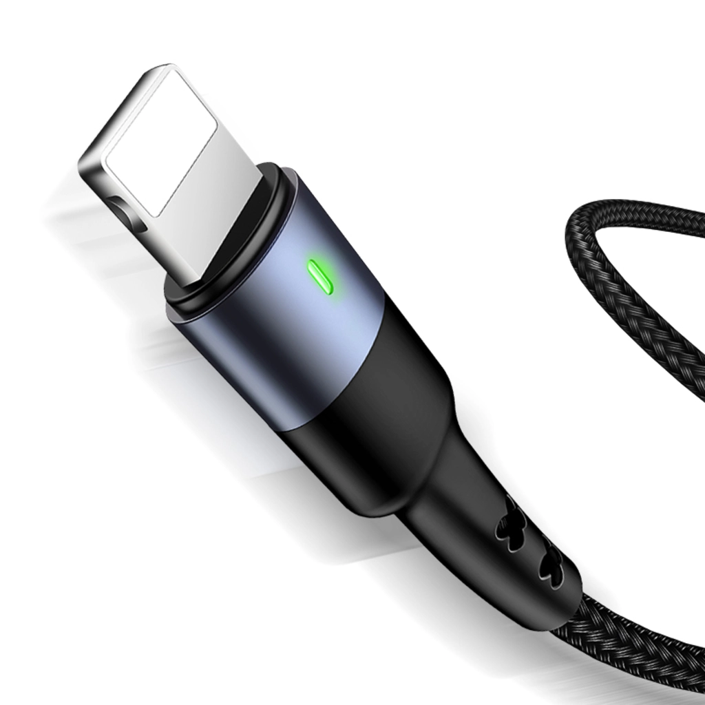 9 Cablu de incarcare împletit 3 în 1 USAMS, Lightning - USB-C - Micro USB, 5V, 1.2m - imagine 1