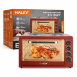 Cuptor Electric HALEY HY-5127, 48L, 2000W, cu Plită Dublă, Ușă din Sticlă