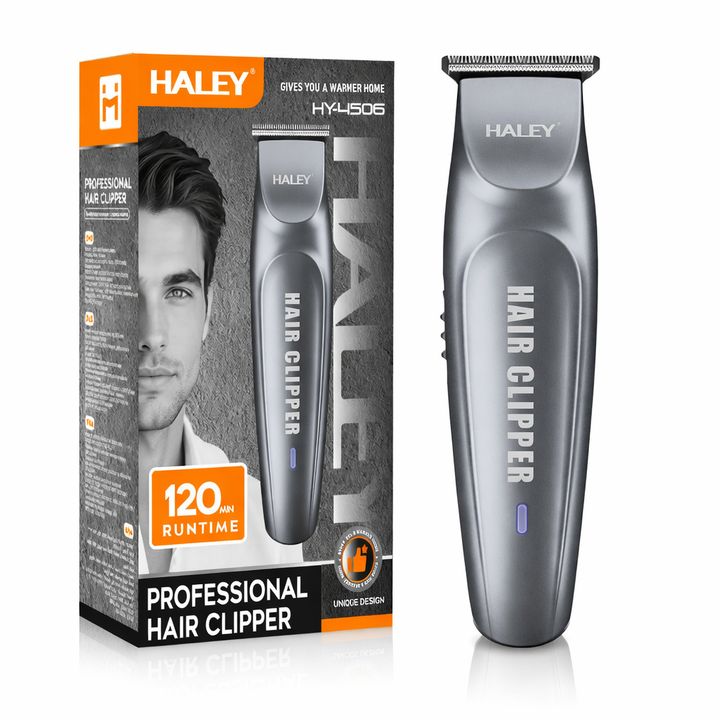 e4636280-45a4-4283-a100-7d73b432a0cb Aparat de tuns păr și barbă HALEY HY-L506 – Profesional, USB, 120 min autonomie - imagine 1