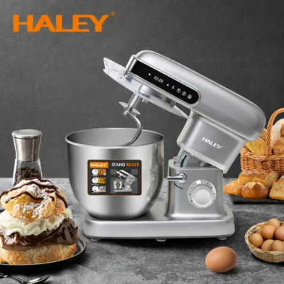 Mixer Planetar Profesional HALEY HY-2417, 2500W, Bol Inox 12L, 9+P Trepte, Touch Display - imagine 3